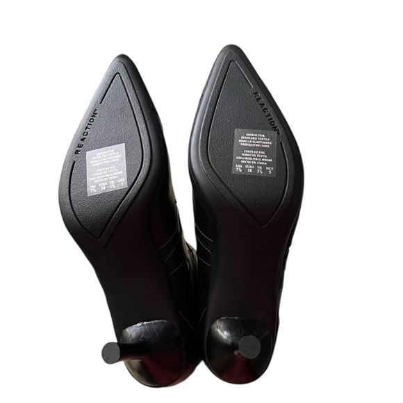 Deadstock Y2K Kenneth Cole Reaction Cos I’m Hot Cowboy Boots Black Leather 7.5 - Picture 9 of 15